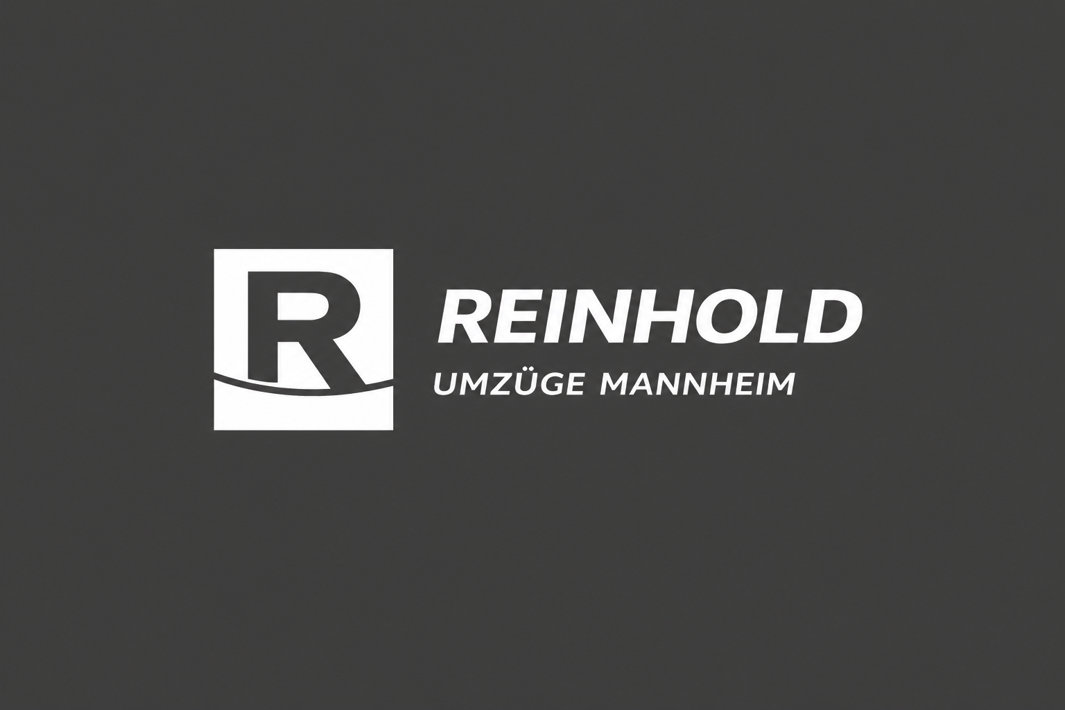 Reinhold Umzüge in Mannheim Logo schwarz weiß